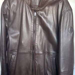 Men’s leather bomber